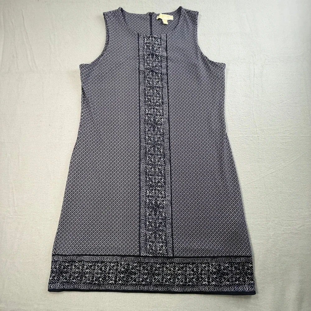 Michael Kors Navy Printed Mini Dress